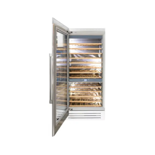 Benessi Cava de Vino Columna 36" Diseño Acero Inoxidable - BKFW36SSL