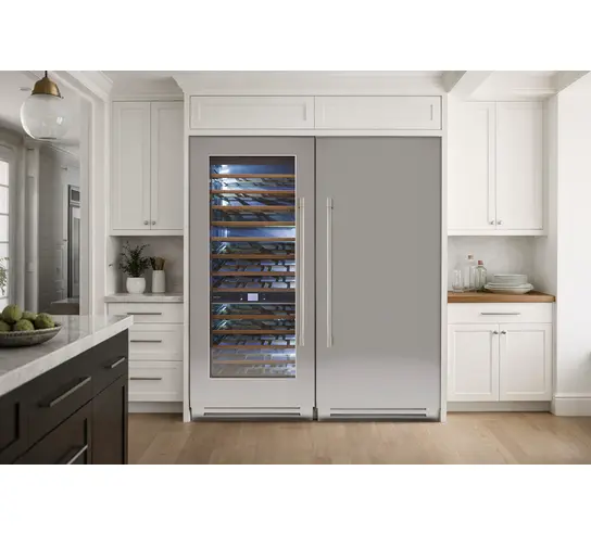 Benessi Cava de Vino Columna 36" Diseño Acero Inoxidable - BKFW36SSL