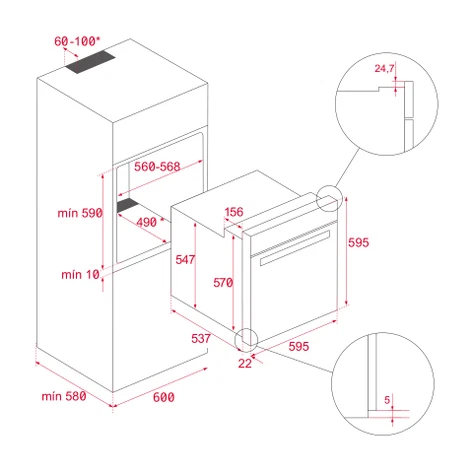 Horno Eléctrico Teka HBB 6050 SS - 111020090