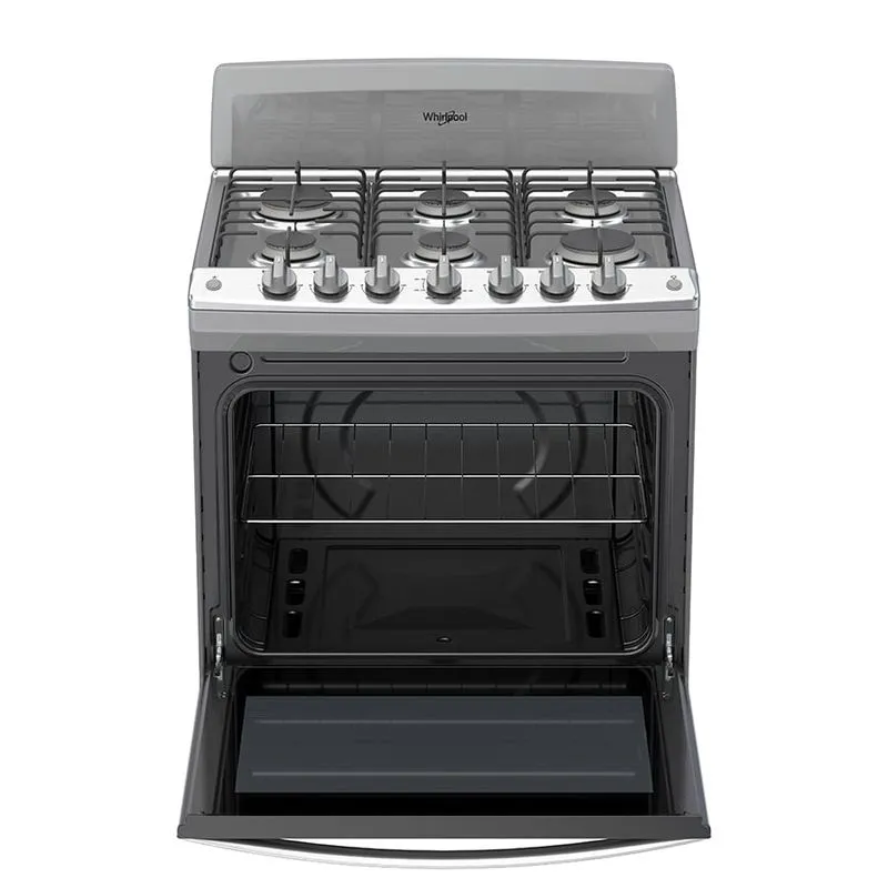 Estufa de Gas Al Piso 30" con 6 quemadores Gris - WFR3000D